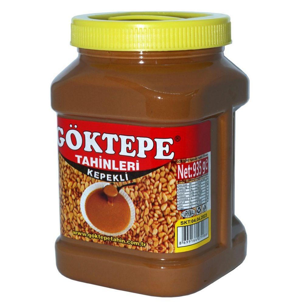 Göktepe%20Kepekli%20Bozkır%20Tahini%20Plastik%20Kutu%201%20Kg%20Net:935g