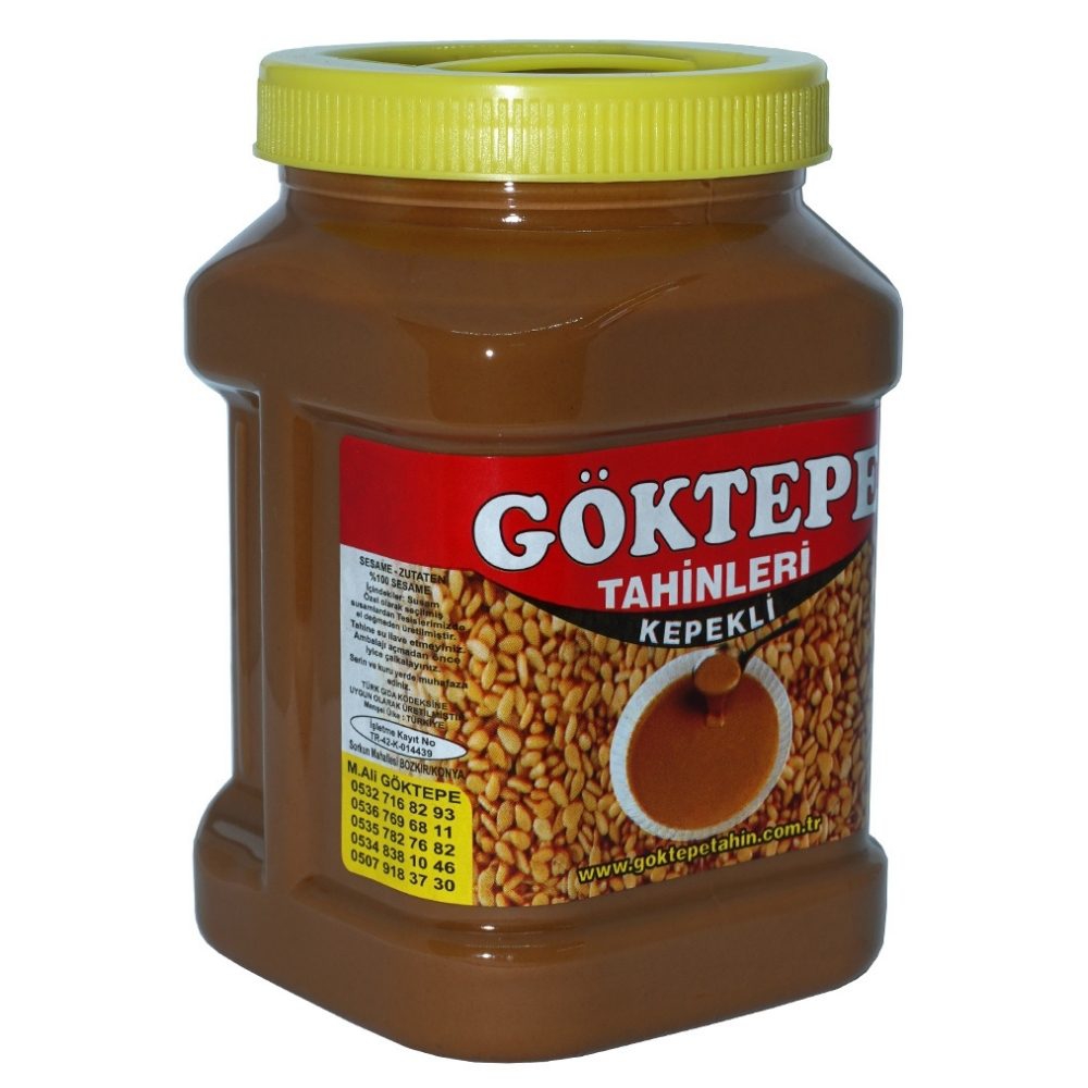 Göktepe Kepekli Bozkır Tahini Plastik Kutu 1 Kg Net:935g
