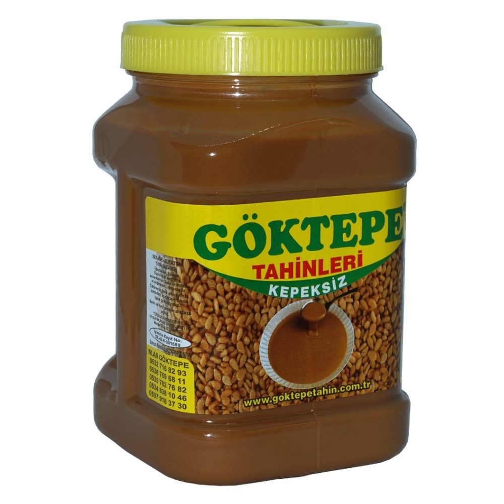 Göktepe Kepeksiz Bozkır Tahini Plastik Kutu 1 Kg Net:935g