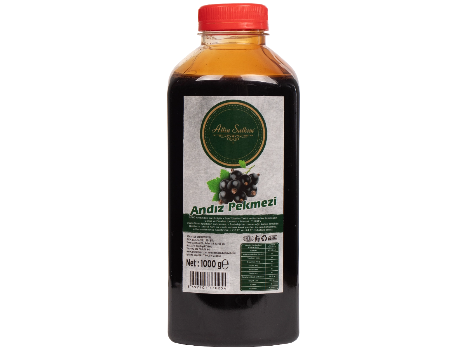 Altın Salkım Andız Pekmezi Plastik Şişe Net 1000 Gr