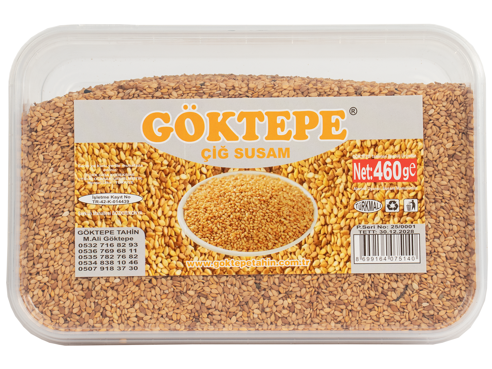 Göktepe Çiğ Manavgat Susamı Kavrulmamış 500g