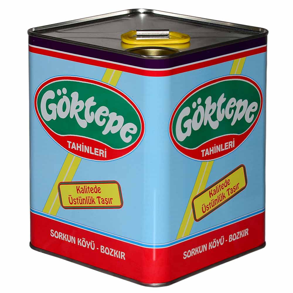 Göktepe Kepeksiz Bozkır Tahini Teneke 5 Kg Net:4600g