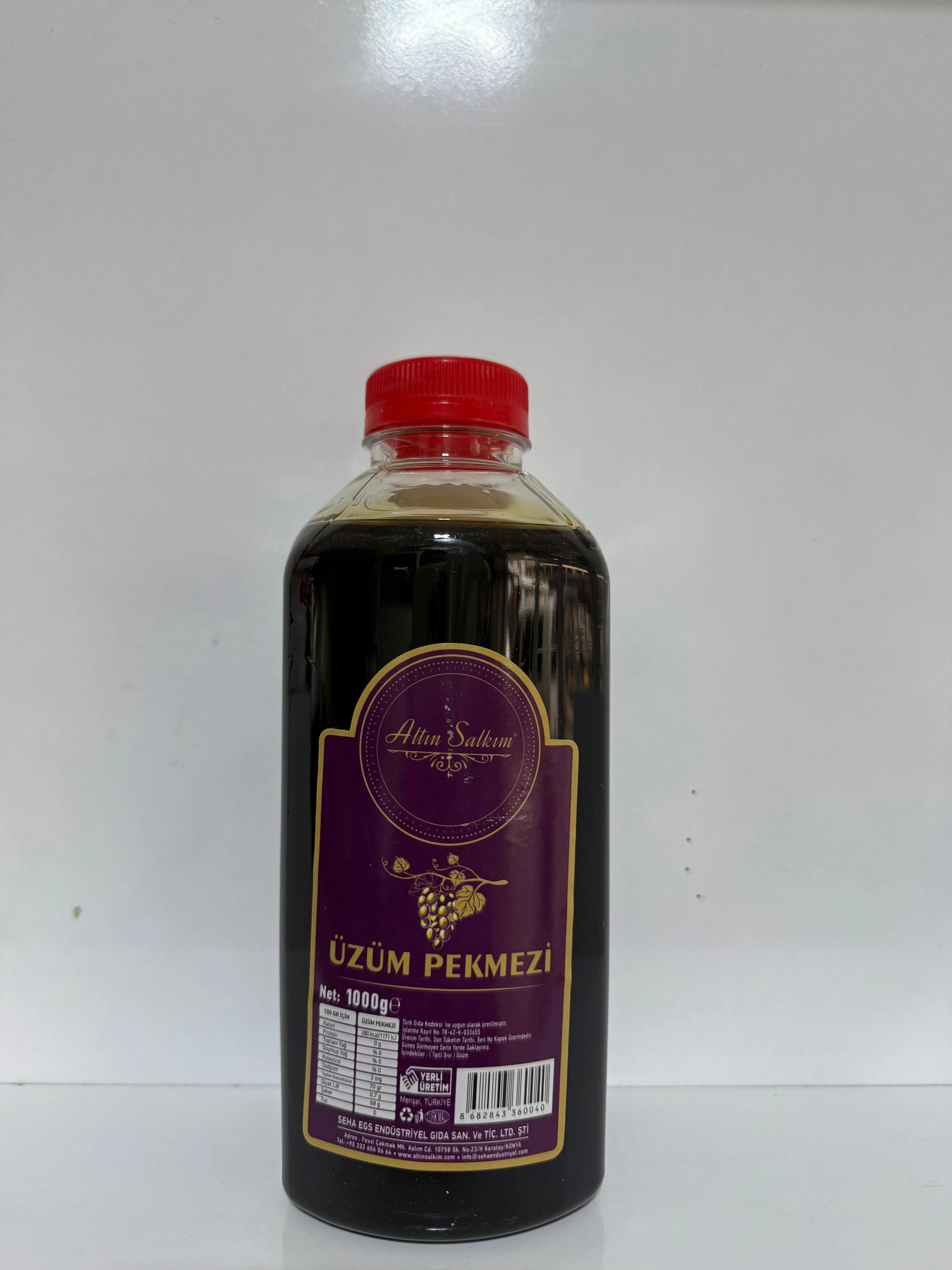 Altın salkım üzüm pekmezi plastik şişe net 1000 g 