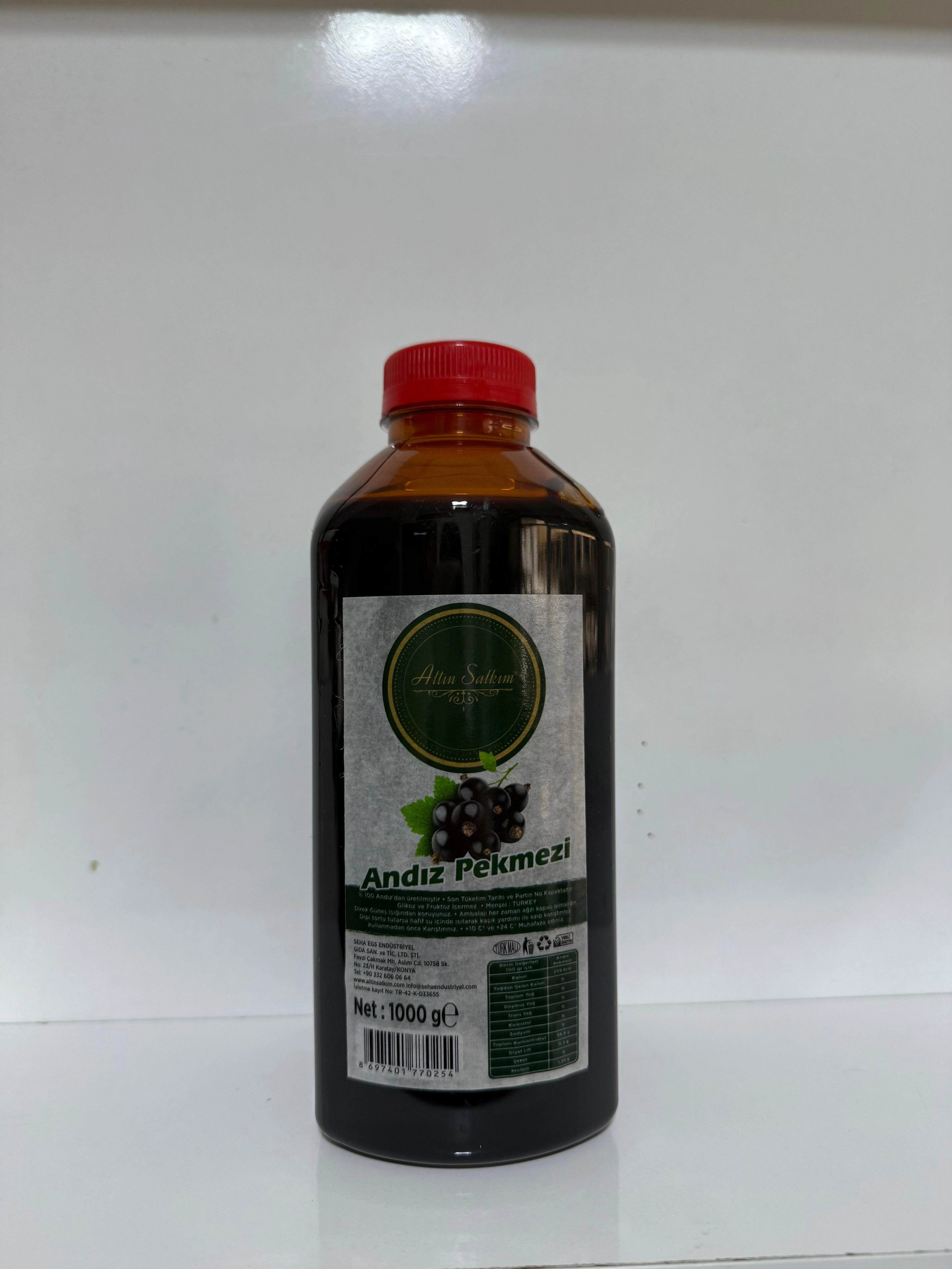 Altın salkım Andız Pekmezi plastik  şişe Net 1000 g 