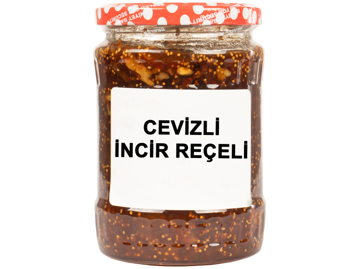 Cevizli İncir Reçeli Cam Kavanoz Net 700 Gr