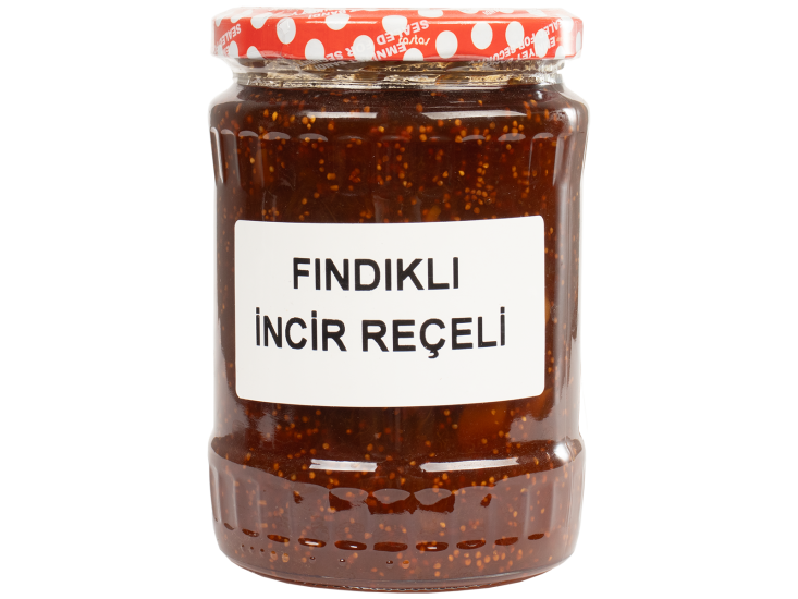 Fındıklı İncir Reçeli Cam Kavanoz Net 700 Gr