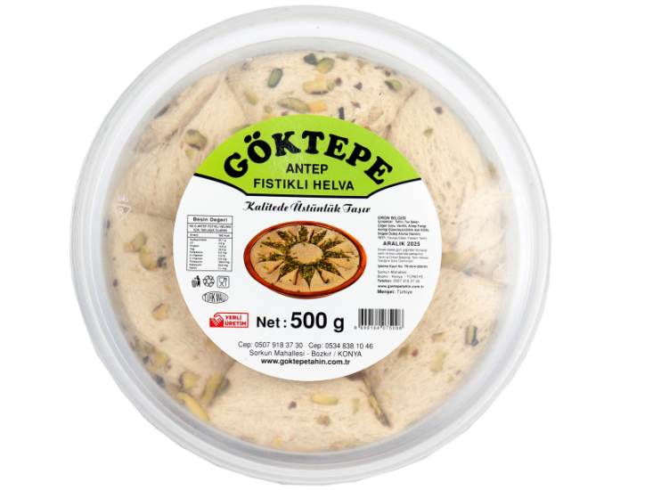 Göktepe fıstıklı Tahinli Helva 500g
