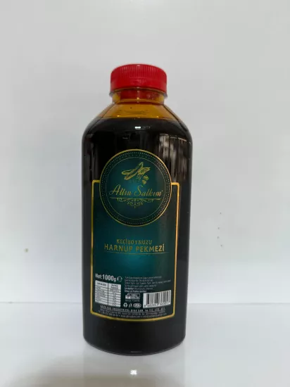Altın salkım Keçiboynuzu (Harnup) Pekmezi plastik şişe Net 1000 Gr