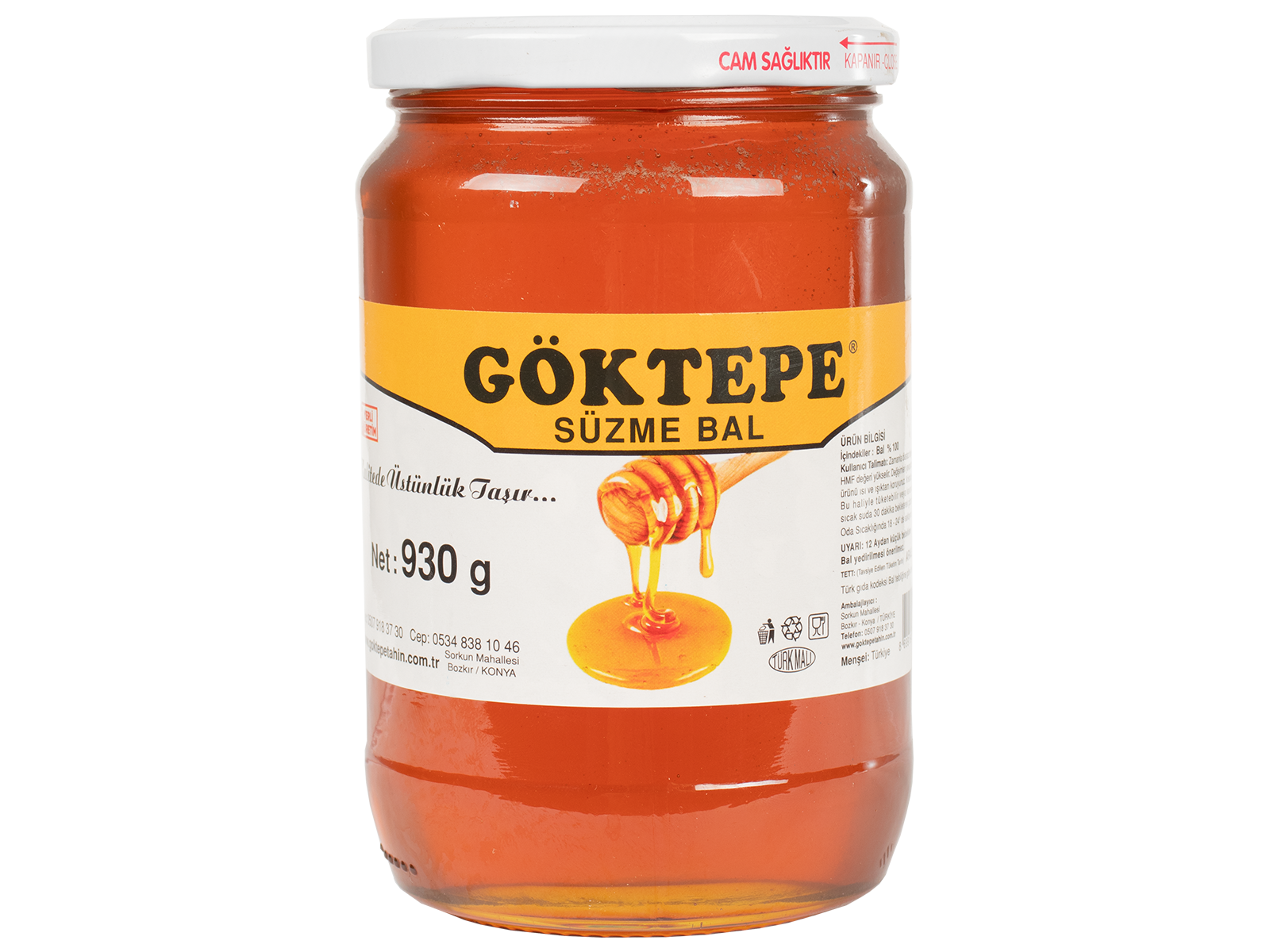 Göktepe%20Yayla%20Balı%20Süzme%20Cam%20Kavanoz%20Net%20930%20Gr