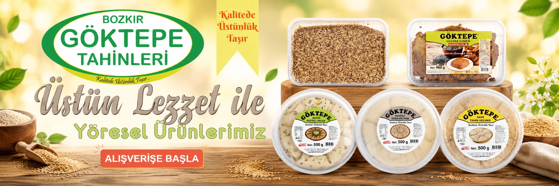 Göktepe Tahinleri Ürün Çeşitleri